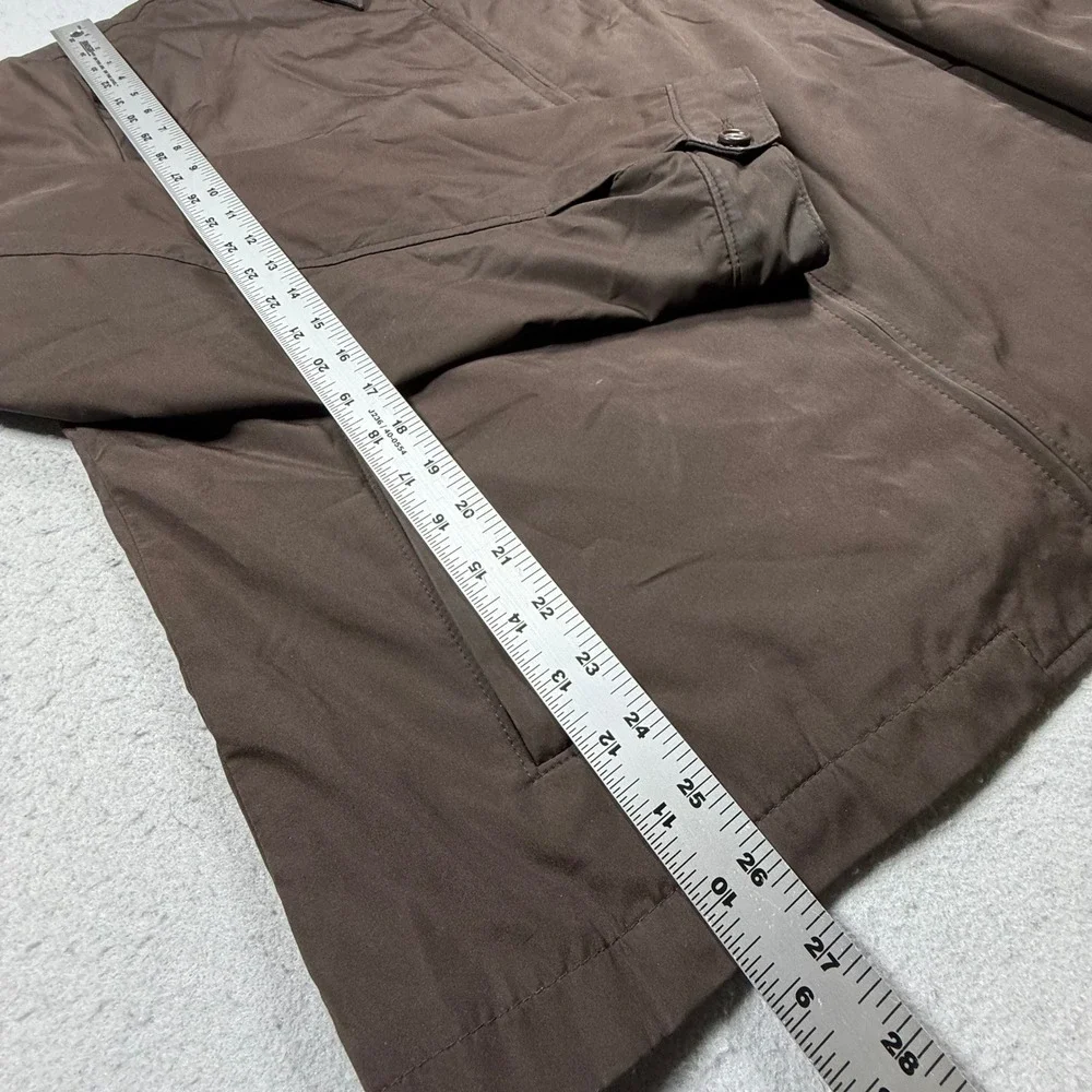 Banana Republic Mens XL Brown Full Zip Lightweight Harrington Jacket Bomber